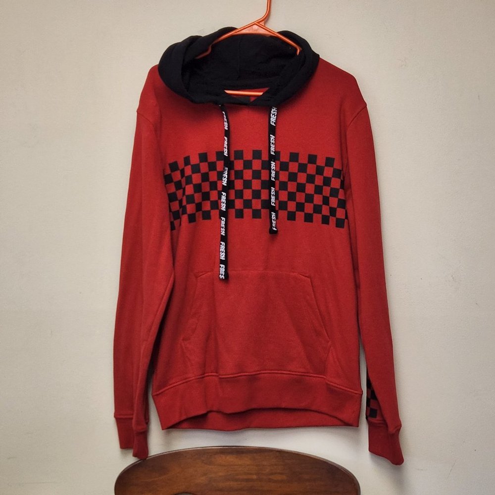 CARBON Hoodie Boy Men Red/Black Like New Large L